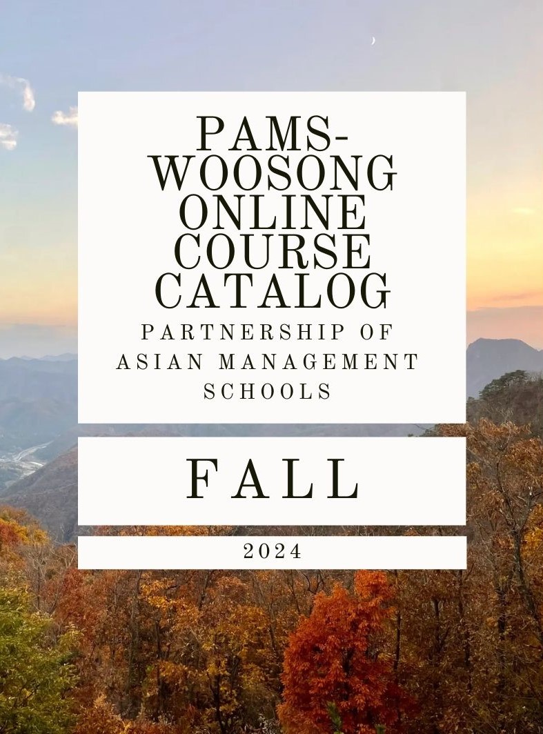 Fall 2024 PAMS - Woosong Online Course Catalogue